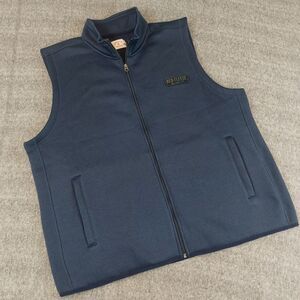Brooks Brothers Red Fleece NY Vest Men's 2XL Blue Full Zip Sweater